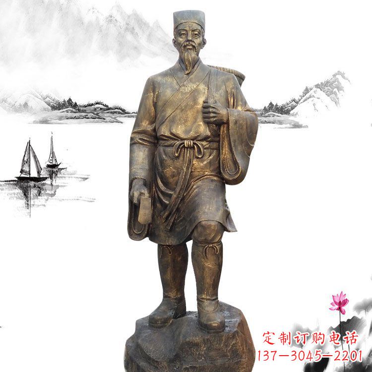 内江精美李时珍雕塑,为您的生活增添更多艺术色彩