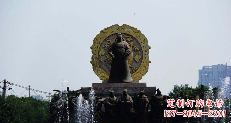 内江李世民古代名人铜雕
