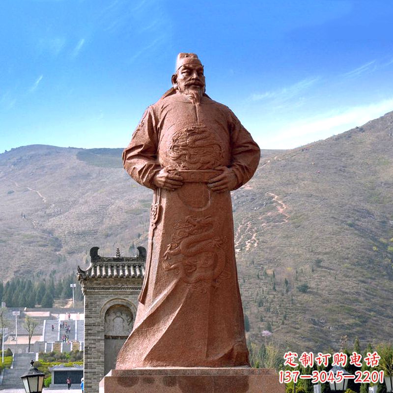 内江『李世民传神砂岩石雕塑』