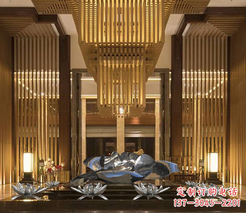 内江专业定制莲花不锈钢雕塑
