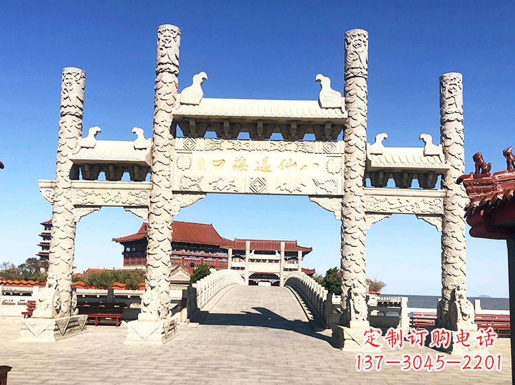 内江临夏石雕牌坊—打造国风精美雕塑