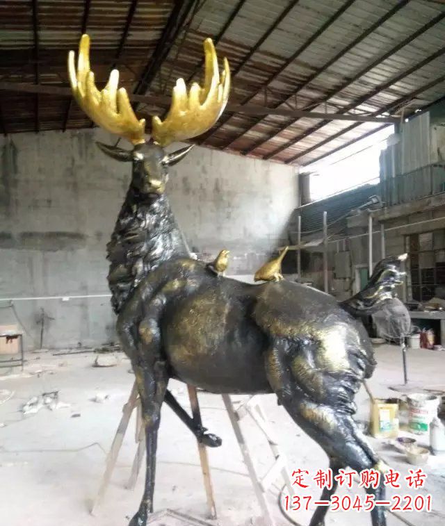 内江精美羚羊铜雕,打造您独一无二的家居装饰