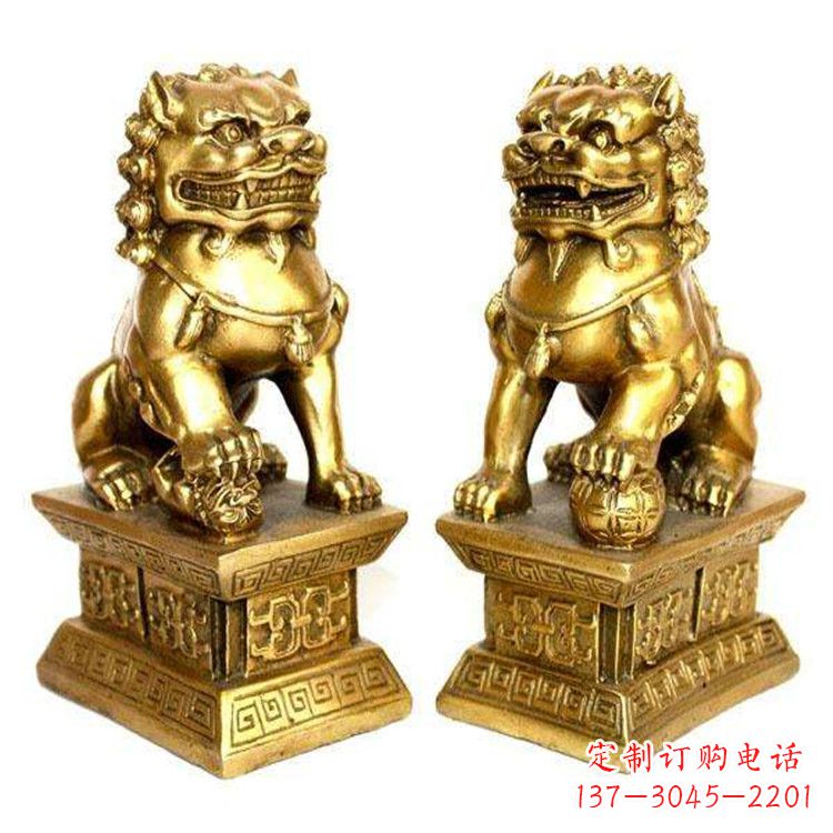 内江鎏金故宫狮子,精美而堂皇的雕塑