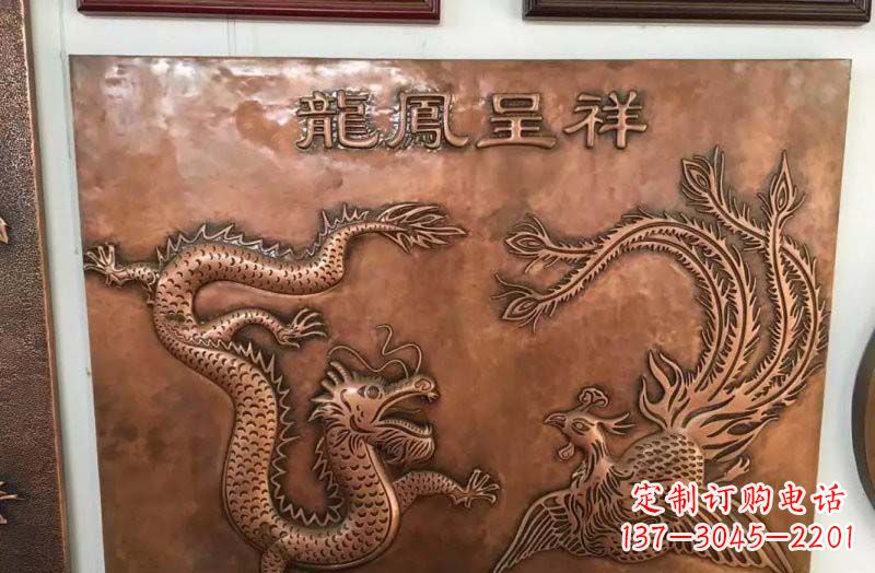内江中领雕塑|传统铜雕龙凤精美雕塑