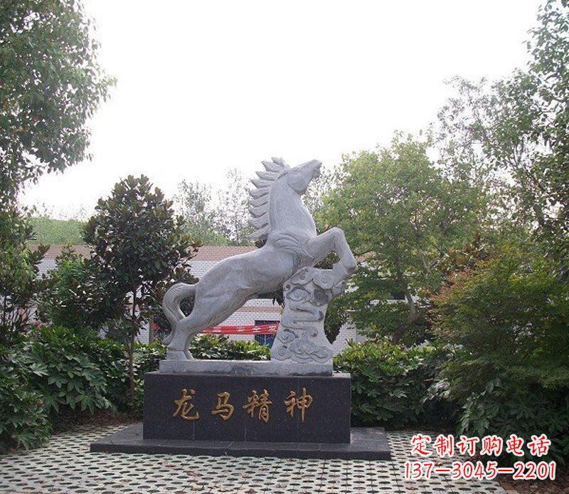 内江精致细腻的龙马石雕