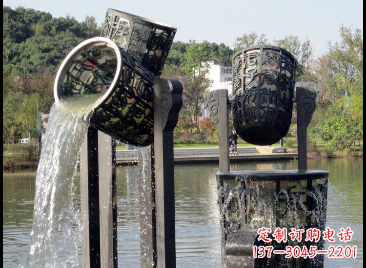 内江高贵典雅的铜雕喷泉