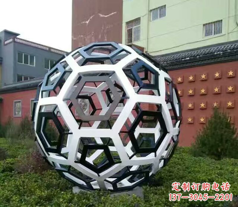 内江中领雕塑定制足球公园不锈钢雕塑