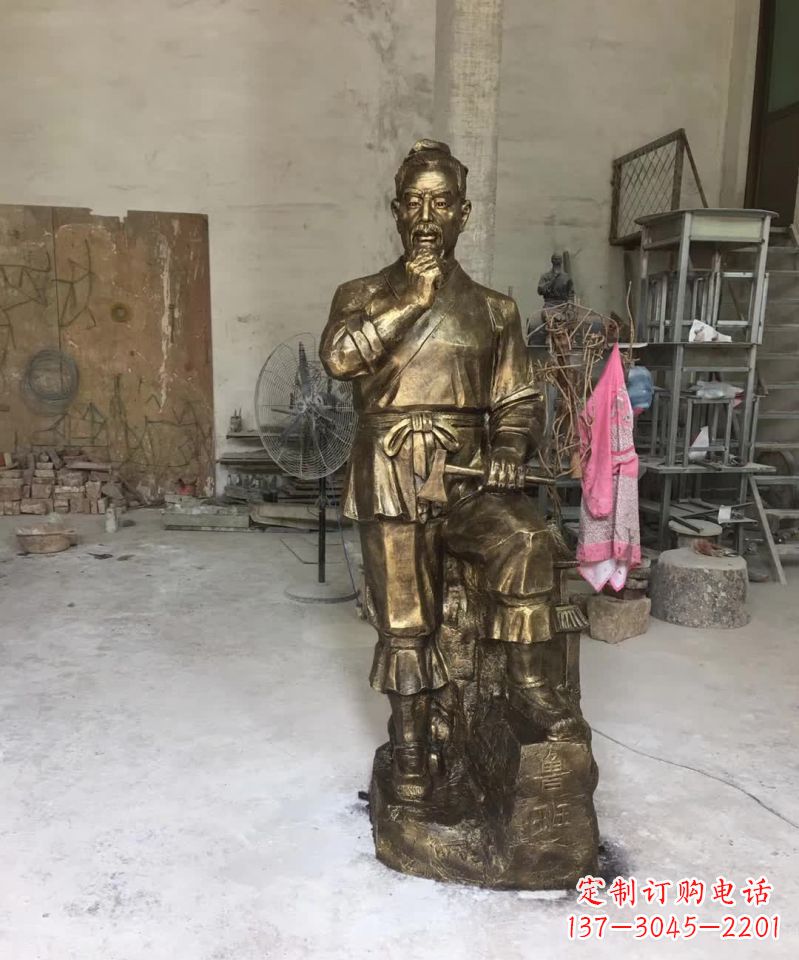 内江精美鲁班古代人物雕塑