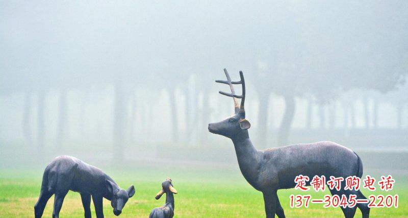 内江鹿一家:精美绝伦的动物铜雕
