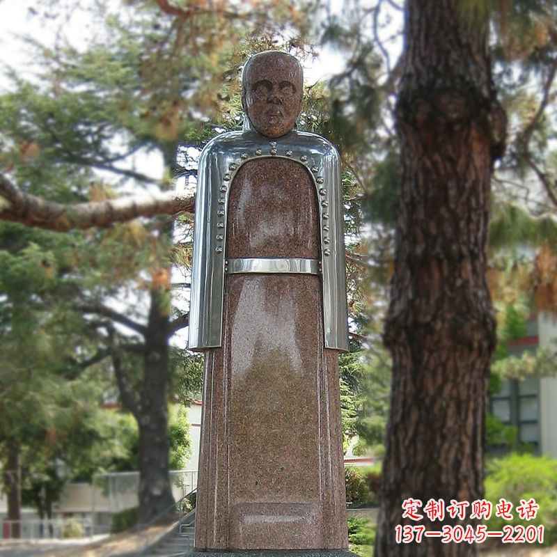内江路易斯·巴斯德抽象雕像-公园名人法国著名微生物学家雕塑