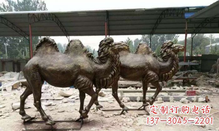 内江典雅优美的骆驼铜雕