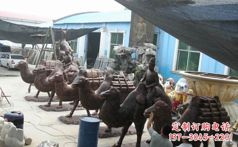 内江骆驼公园动物铜雕魅力无限