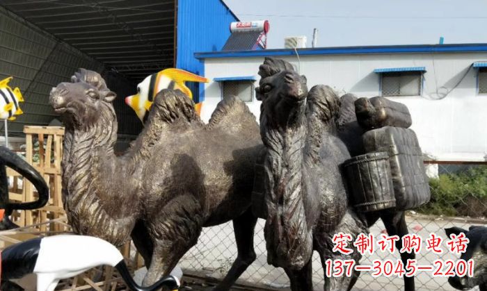 内江骆驼铜雕塑 (2)