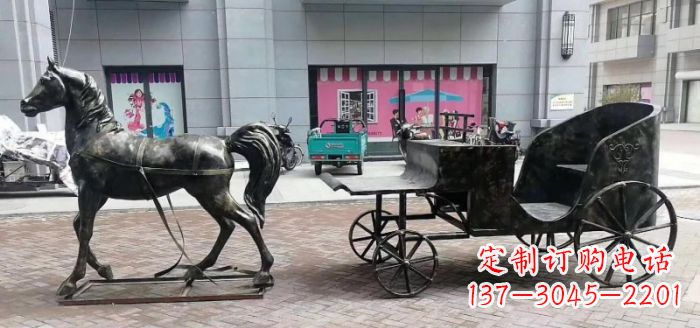 内江高质量马车景观铜雕