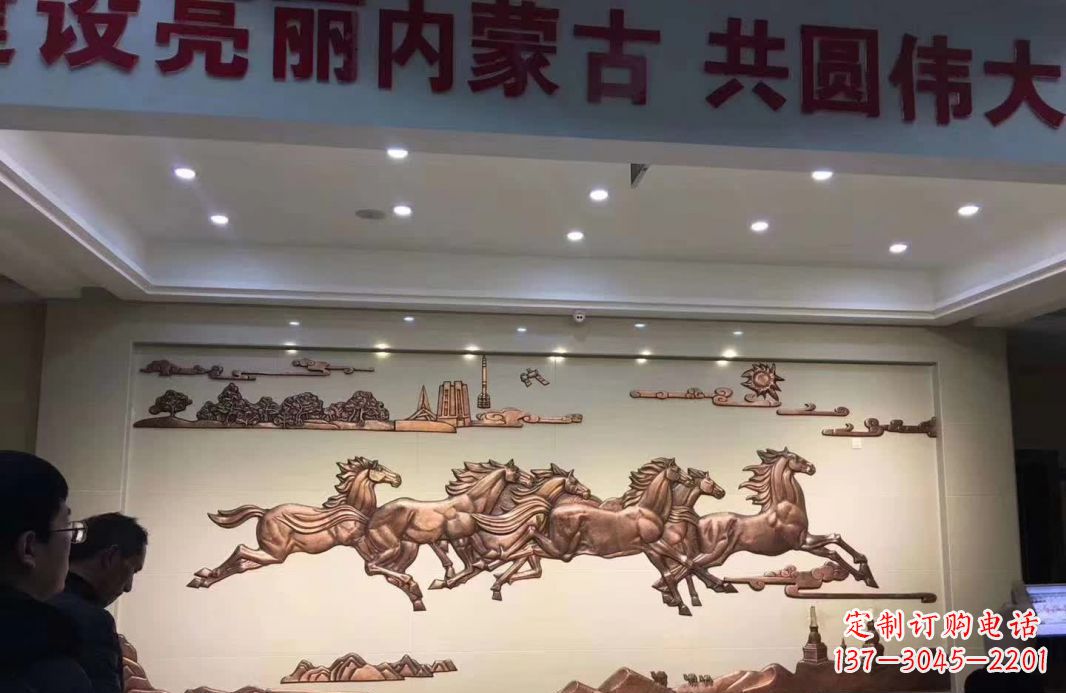 内江完美展示马到成功的铜马雕塑