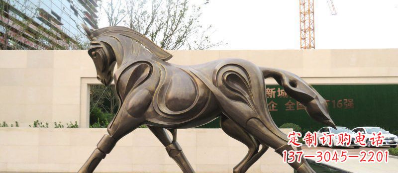 内江艺术雕塑,马系动物铜雕
