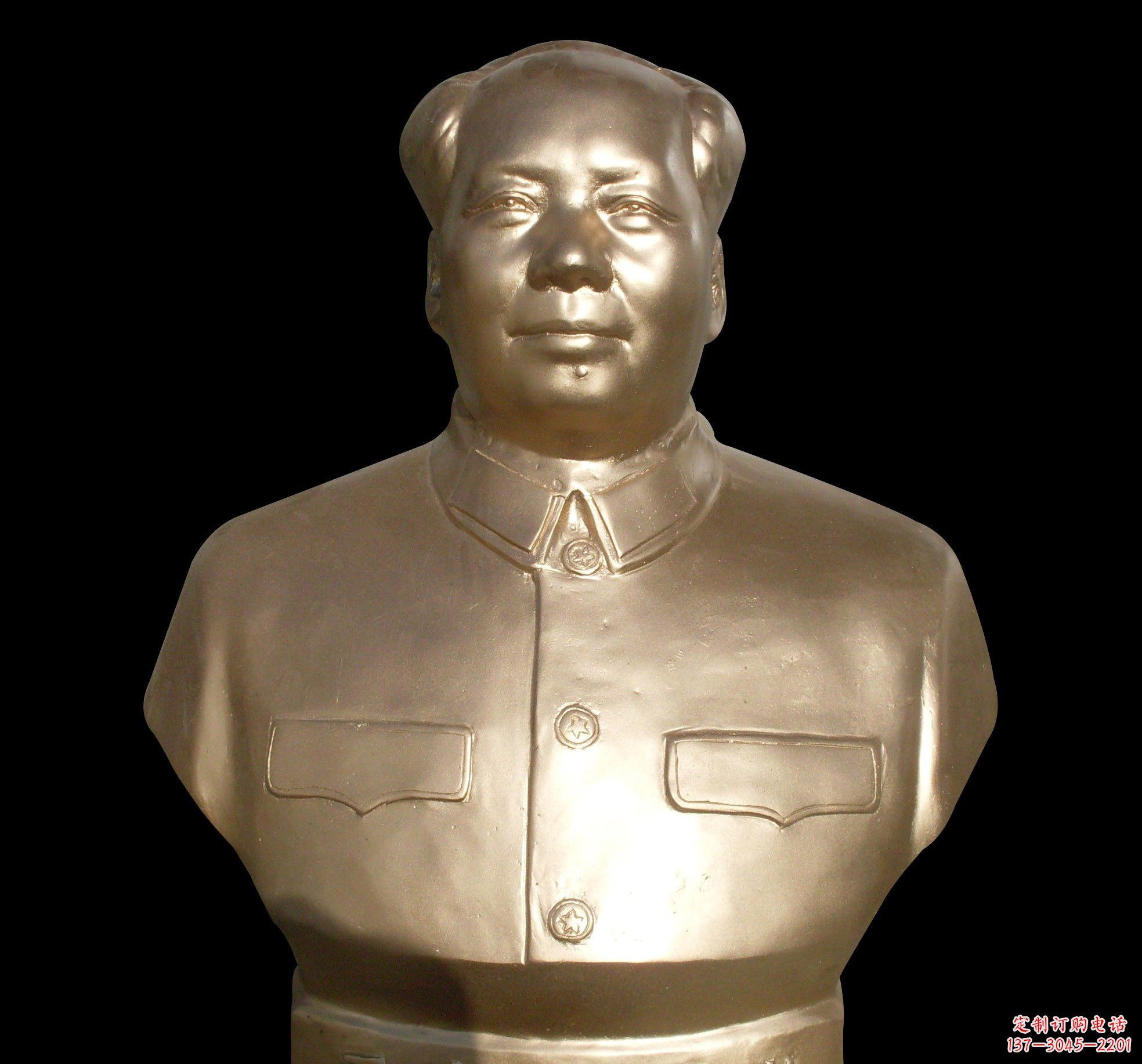内江劳动精神永存——毛主席半身铜像