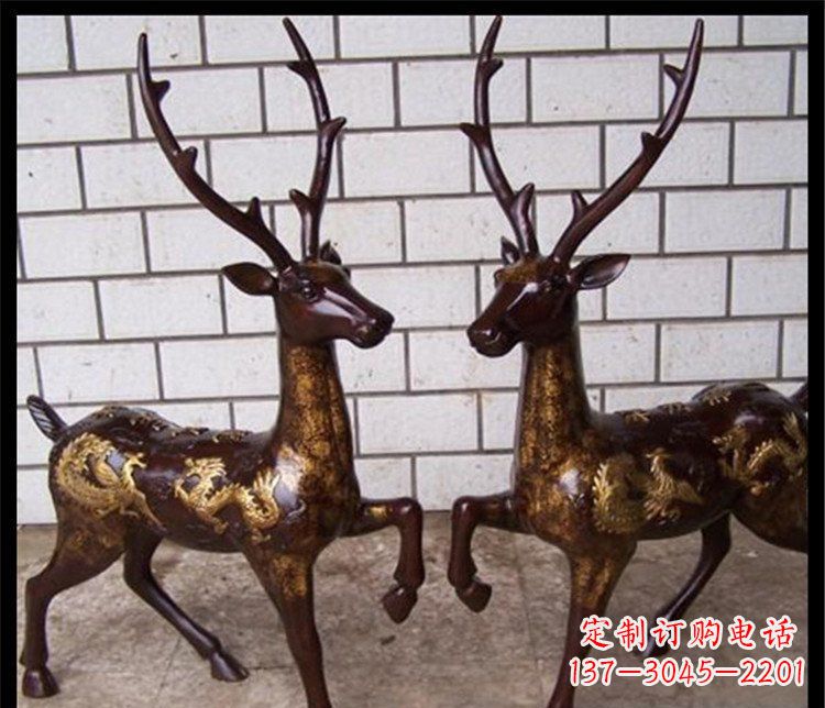 内江中领雕塑梅花鹿玻璃钢动物雕塑是一款造型精…