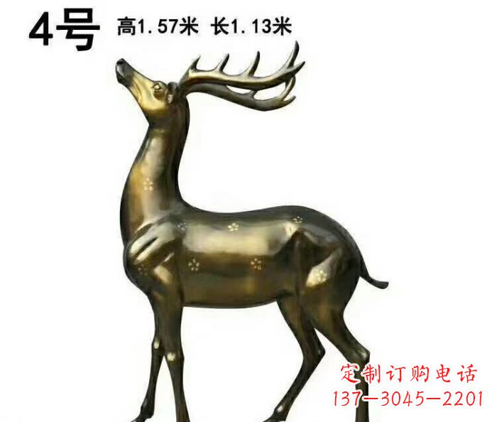 内江中领雕塑制作的梅花鹿铜雕,精美精致,百看不厌!