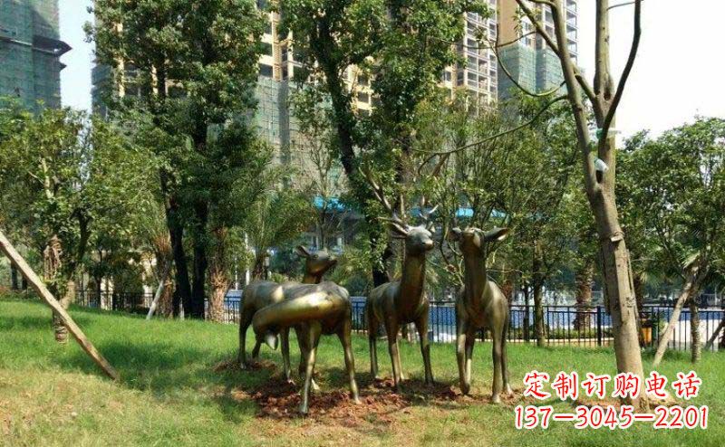 内江青铜雕刻的梅花鹿,给您的生活带来另一种美感