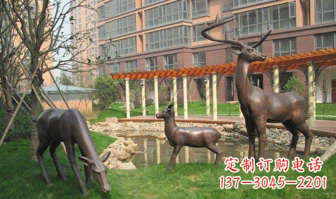 内江梅花鹿雕塑,永葆大自然的美丽