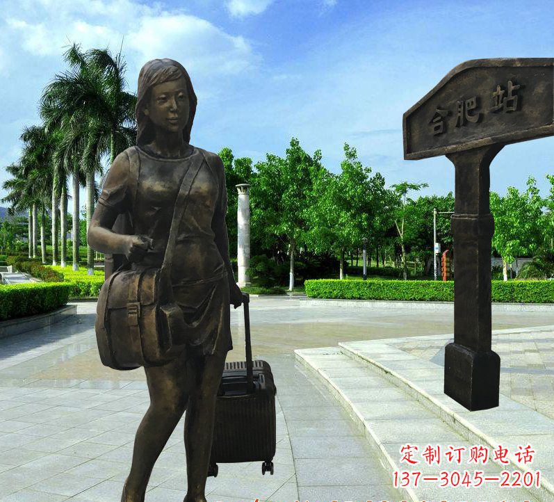 内江美女人物铜雕222