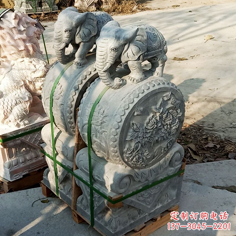 内江门墩石雕貔貅