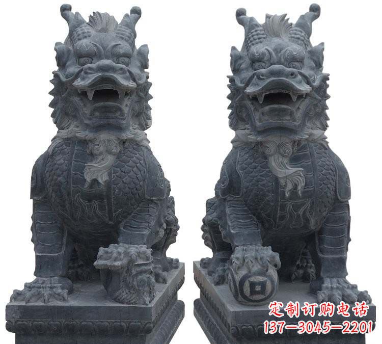 内江门口麒麟古代神兽石雕