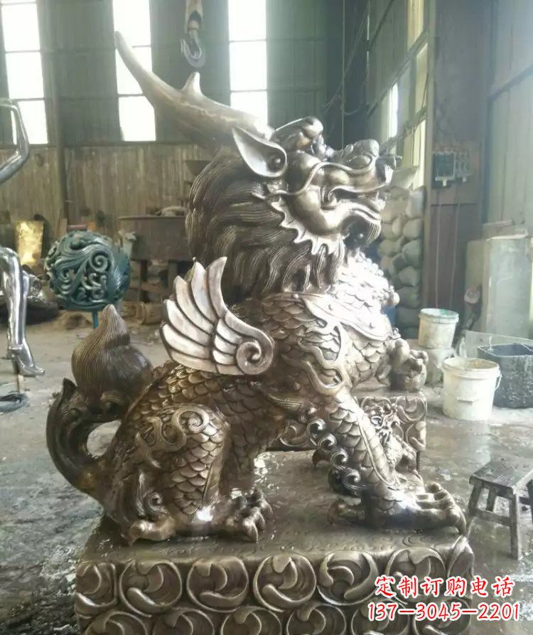 内江精美的麒麟雕塑--专属于你的艺术装饰