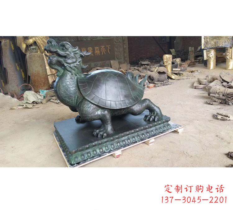 内江青铜古风龙雕塑,精致外形美轮美奂