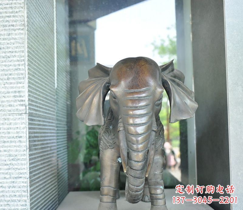 内江艺术象征——门口镇宅大象铜雕
