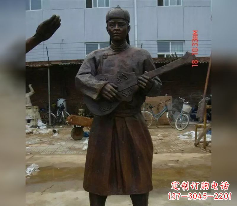 内江传承蒙古族传统,让男人雕塑回到公园