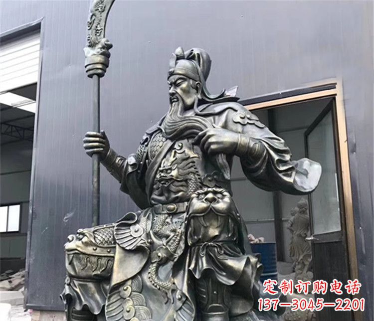 内江高雅典雅的关公铜雕