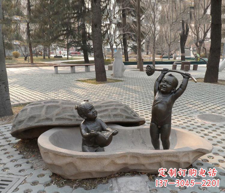 内江中领雕塑:拿莲蓬和石榴,让铜雕流传爱的美好