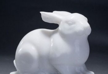 内江精致汉白玉兔子雕塑