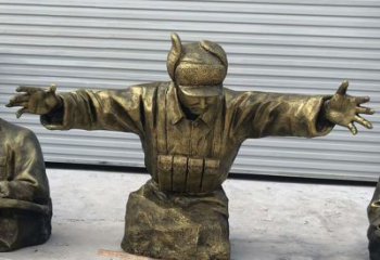 内江黄继光铜雕是由中领雕塑定制的精致作品。中…
