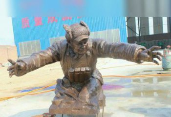 内江黄继光校园英雄铜雕：传承伟大精神
