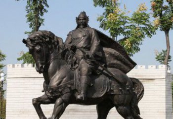 内江将军骑马古代人物铜雕