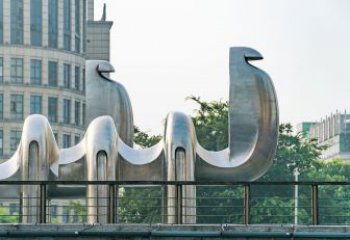 内江中领雕塑：街头抽象骆驼雕塑