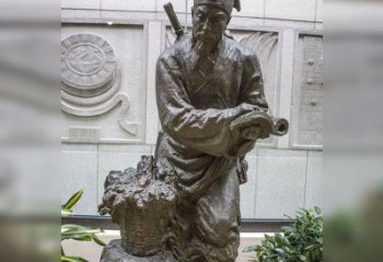 内江中领雕塑自主研发了高雅李时珍铜雕，它以历…