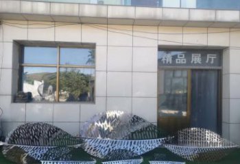 内江镂空不锈钢树叶雕塑