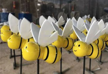 内江动感蜜蜂雕塑，营造精致的都市公园