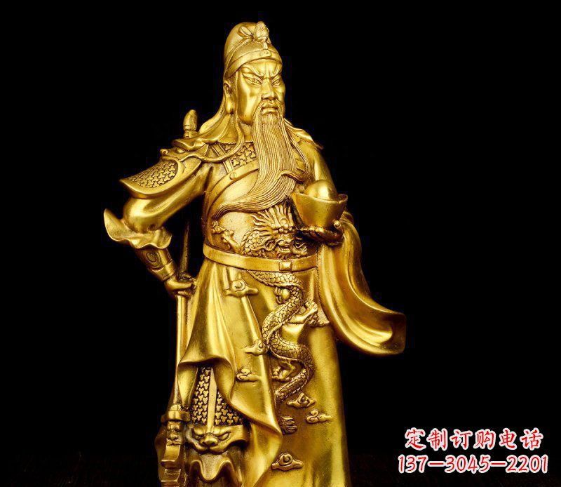 内江关公铜雕,传承古典传统