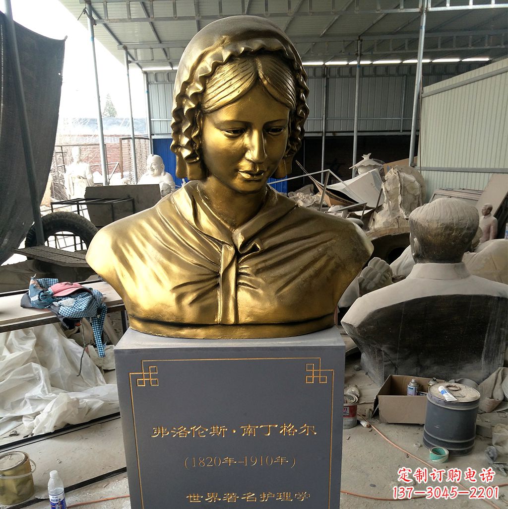 内江南丁格尔玻璃钢头像雕塑,高品质艺术定制