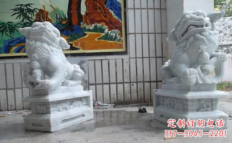 内江外观优雅的狮子石雕