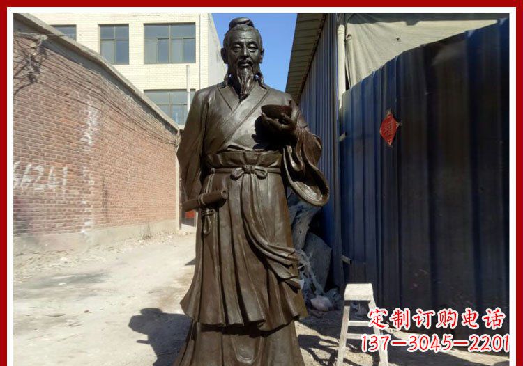内江中领雕塑的精品杜康铜雕将传统文化与现代工…