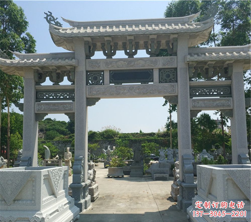 内江全国厂家特制农村石牌坊雕塑