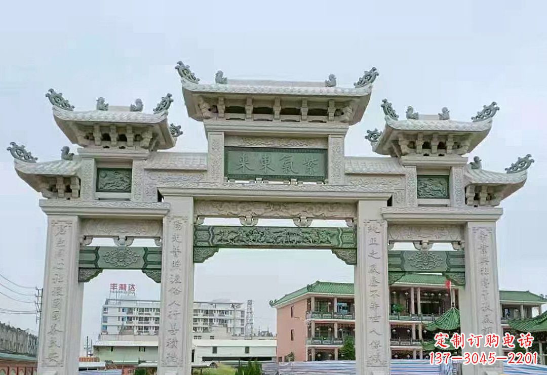 内江精美的牌楼石雕雕塑