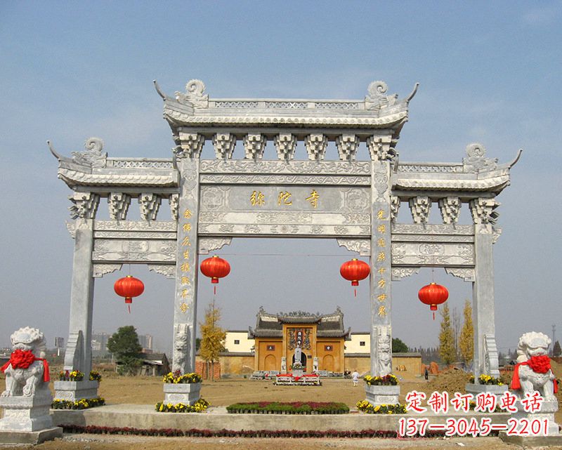内江特色石雕牌坊,用心雕就是一种艺术
