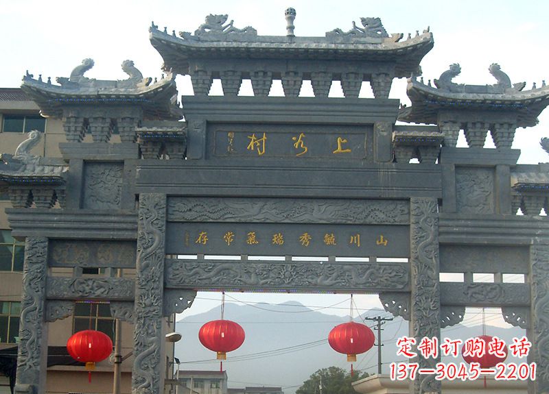 内江中领雕塑:一流牌坊石雕,定制你的风水雕塑